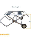 Foldable Table Saw Stand With Wheels For On The Go Mobility And Storage 330 Lbs Load Capacity Portable Universal Fit For Most Saws
