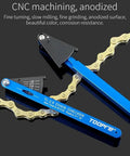 Durable Aluminum Bicycle Chain Wear Indicator Gauge Handy Portable Bike Maintenance Tool with anodized finish