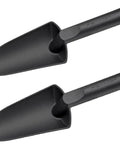 Two Pack 11 Inch FiberComp Trowels With Plastic Handles Black Finish Lightweight Durable Garden Tools For Digging Planting Weeding And Transplanting Ergonomic Grip.
