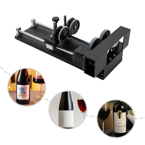 Heavy Duty Carving Rotary Axis Kit With Reliable 2 Phase Motor And Quick 10 To 200 RPM Swaps For Top Tier DIY Etching Jobs On 50W Up To 130W Laser Machines on workbench.
