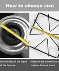 Measurement guide for 4 Pack Gas Range Burner Grates Replacement For WPW10268483 W10268483 AP6018155 PS11751457 8053580 Black