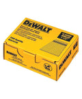 Box of 2500 Finish Nails For A 20 Degree Nailer One And A Half Inch 16 Gauge Galvanized, shown in branded packaging.