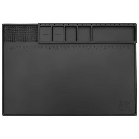 Magnetic Silicone Soldering Mat With Heat Resistance Up To 932 Degrees Fahrenheit, Expanded 17x12 Inch Work Surface For Electronics Repair