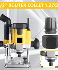 2 Pack Router Collet Replacement Kit One Half Inch For 616 618 Series Routers And MRC23EVS, upgraded metal build shown