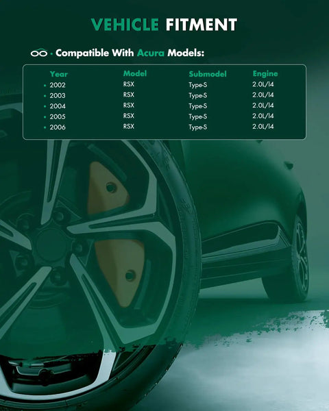 Drop In Ready Front CV Axle Shaft Assembly Pair For Acura RSX 2.0L 2002 2006 Front Left Driver And Right Passenger Side OEM Replacement NCV21549 60 4212 NCV21548 60 4211 2 PCS fitment chart