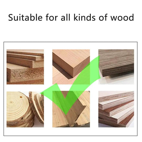 Various wood types suitable for Adjustable Quick Change Countersink Drill Bit Set For Woodworking And DIY Projects 8mm Round Shank 2.8 To 4mm.