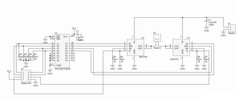 Schematic of Beefy Dual H Bridge DC Motor Driver Module For Arduino With BTS7960 Chip 43A High Current PWM Speed Control