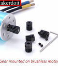 RC Pinion Gear Set 48P 3.175mm Shaft Hardened Steel 5 Pack Includes 13T 14T 15T 16T 17T Upgrade For One Eighth Inch Shaft Cars And Trucks