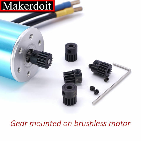 RC Pinion Gear Set 48P 3.175mm Shaft Hardened Steel 5 Pack Includes 13T 14T 15T 16T 17T Upgrade For One Eighth Inch Shaft Cars And Trucks