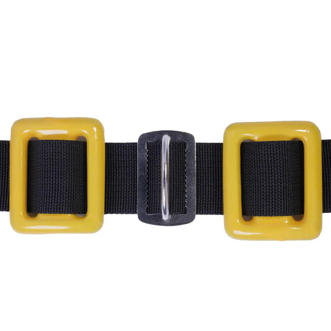 Stainless Steel Dive Weight Belt D Ring Set For Scuba Gear Two Piece Weight Keepers 5cm 2 Inch Wide Belt Retainer with yellow keepers