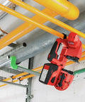 Cordless Band Saw With 22V Battery And LED Light For Cutting Up To 64 mm And 2 1/2 Inch Thick Materials on pipes