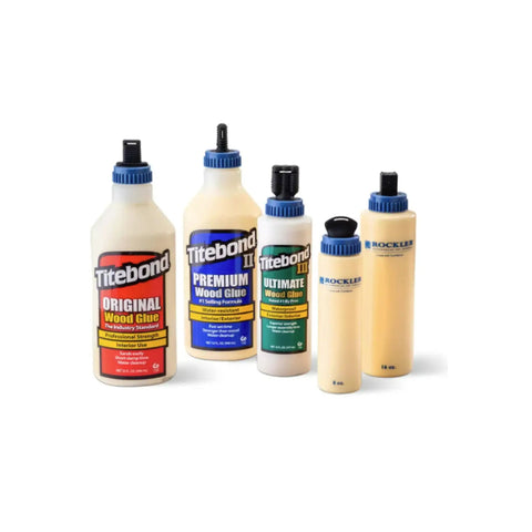 Handy Wood Glue Applicator Tips Featuring Durable Silicone Nozzles And Secure Plastic Collars For Super Smooth Box Joint Assembly Includes Protective Caps and quick cleanup brushes.