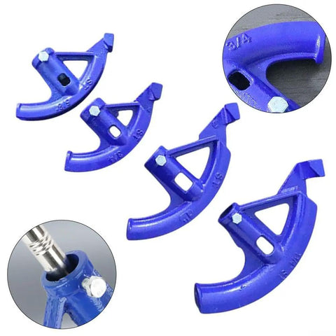 Ergonomic Manual Pipe Bender For Copper Aluminum And Conduit Bending Tools For Home Improvement Plumbing Projects With Precision Angle Control and Easy Grip Design For Diy Contractors, showcasing different sizes.