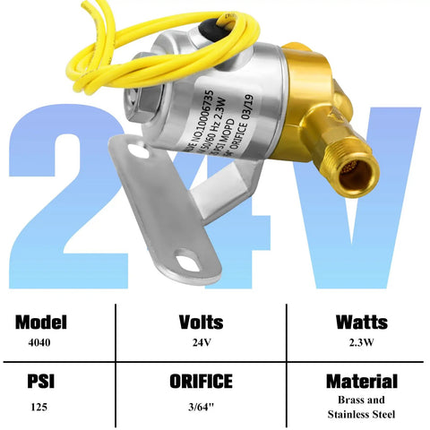 4040 Humidifier Solenoid Valve Replacement For Whole House Humidifiers Compatible With Models 400 400M 500 500M 24V 2.3W