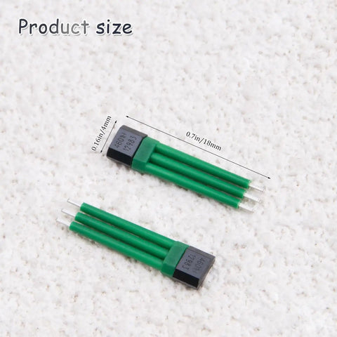 Two 4601H Bipolar Latch Hall Effect Sensors for E Bike Motors with Analog Voltage Output, showing size 0.7in x 0.16in.