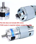 Built Tough 45 Mm Planetary Motor Reducer Featuring High Precision Full Metal Gearbox shown from multiple angles.