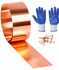 Pro Grade Copper Flashing Roll 99.95 Percent Pure 16 Oz 24 Gauge 0.5mm Thick Four Inch Wide by Ten Feet Long for Roofing DIY