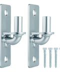 Beefy Wall Mount Gate Hinges 2 Pack With Five Eighth Inch Pin For Chain Link Gates, heavy duty outdoor metal hardware