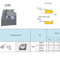 Diagram of CNMG432 carbide turning inserts for aluminum and copper nonferrous metal machining, showing dimensions and LH chipbreaker