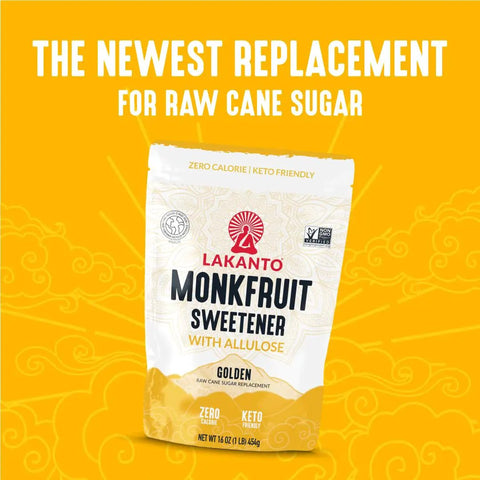 Golden Monk Fruit Sweetener With Allulose Bulk 20 Kg Your Go To Zero Calorie Sugar Substitute For Baking And Cooking Brown