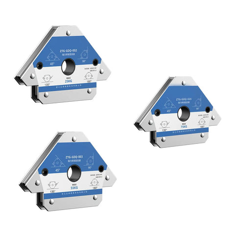 Get This Heavy Duty Welding Clamp With Mighty 75kg Magnetic Strength And Rivet Reinforced Frame For Super Secure Pipe And Steel Joint Clamping Without Any Slip Or Wobble On Your Next Metalworking Project, featuring various magnetic clamps.