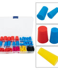 Hot Shot Silicone Rubber Tapered Plugs 105Pcs High Temp Masking Kit For Powder Coating Auto Body Work Durable Cone Assortment Tools in case