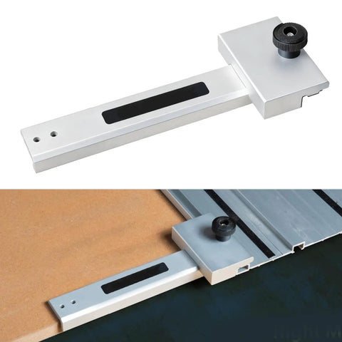 Pro Grade Track Saw Guide Square For Exact 90 Degree Cuts Fits Most Track Saw Guide Rails With Universal T Slot Design in operation
