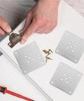 Heavy Duty Furniture Leg Mounting Plates 10 Pack Featuring 12mm Thickness For Sofa Assembly Rock Solid Couch Braces with screws.