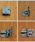 Heavy Duty Zinc Alloy Door Hinges Delivered With A Smooth Operator Feel Tough As Nails Build Precision Guide Rails And Total Silence For Any Home Makeover Project, showcasing four angles of polished zinc alloy hinges.