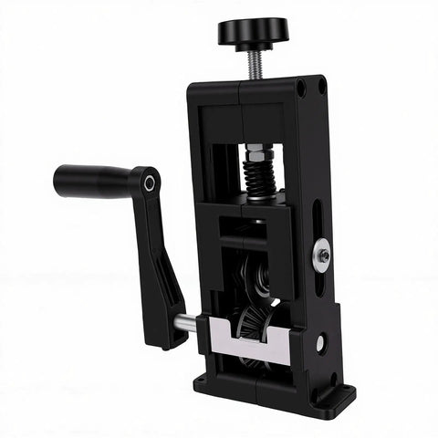 Jiawu Mini Electrical Wire Stripper For Drill Compact Dual Operation Hand Crank Stripping Tool Precise Copper Cable Peeler side view