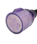 Close-up of NEMA L6-30 Locking Extension Cord 30 Amp 250V Outdoor 36 Foot Beefy 10 AWG 3 Conductor Twist Lock Plug