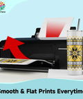 8.5x11 Sublimation Paper 100 Sheets With Thick Coating For Crisp Prints And 30s Quick Dry Heat Transfer Paper For All Sublimation Blanks Works With Any Sublimation Printer And Ink Great For Tumblers Magnets Ornaments And Light T Shirts 125 GSM printing design on tumbler