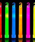 32 Pack Ultra Bright 6 Inch Glow Sticks With 12 Hour Glow, Emergency Lighting For Blackouts, Camping, six colorful sticks