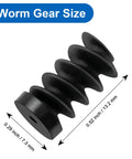 Ranger F150 Odometer Gear Kit Replacement With Speedometer Worm Gear For Ford Mazda Mercury Models Solid Fix For Stopped Or Erratic Odometer Readings 1 Pack, showing nylon worm gear dimensions.