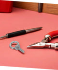 Stainless Steel Eye Bolt Anchor With Closed Ring M6x20 Deep Anchorage For Concrete And Machinery Mounting Includes Spring Washer Flat Washer And Nylon Locking mounted beside pliers