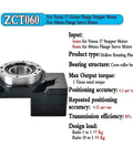Heavy Duty Hollow Rotary Actuator Turntable Featuring Rock Solid Precision Ratios Up To Two Hundred To One For Cnc Cutting Tables And Automation Replaces Cam Indexers Smooth Five Axis Platform Direct Mount To Nema 42 Motors with detailed specifications