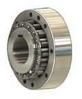 Heavy Duty One Way Overrunning Clutch And Mechanical Backstop For Gear Reducers with polished exterior and internal rollers for torque management.