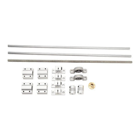 Stainless Steel Linear Motion Kit For 3D Printers And Engraving Machines With 8mm Shaft And SC8UU Slide Blocks, smooth rail kit