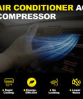 Air conditioning setup showing airflow and a hand adjusting controls for Dope AC Compressor With Clutch Assembly For Honda Civic 2006 Through 2011 1.8L Coupe Sedan Direct Swap Heavy Duty Cooling Kit Keeps That Whip Rolling Smooth.