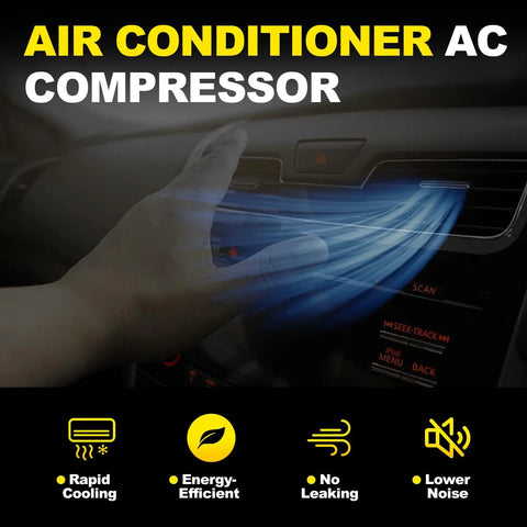 Air conditioning setup showing airflow and a hand adjusting controls for Dope AC Compressor With Clutch Assembly For Honda Civic 2006 Through 2011 1.8L Coupe Sedan Direct Swap Heavy Duty Cooling Kit Keeps That Whip Rolling Smooth.