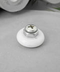 Close-up of 8 Piece Oval Edge Shower Door Rollers with Screws 19mm Diameter 6mm Thick Replacement Sliding Wheels for Glass Shower Doors.