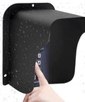 Waterproof Video Doorbell Cover With Anti Glare Shield Large Size Rain Guard Type B protecting doorbell and lock from rain