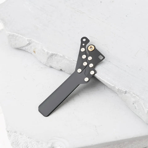 No Sweat Shutter Blade Replacement Kit For Canon Dslr Repair showing precision aluminum blade on a light surface.