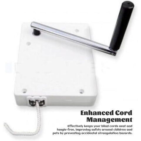 Roller Blinds Cord Winder With Solid Crank Handle For Smooth Window Shutter Belt Rewinding And Reliable Tension Control Repair Kit on a white background