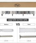Heavy Duty Wall Mount Broom And Mop Holder With Four Racks And Five Hooks Built To Last Stainless Steel Organizer and screws