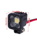 1/10 Scale RC Lights Kit Two LED Headlights For 1/8 And 1/10 RC Crawlers Including SCX10 III CJ7 Wraith Capra VS4-10 close-up