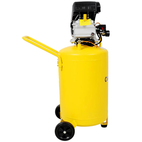 High-Performance 21 Gallon Air Compressor With 115 Psi Output And 2.5 Hp Motor. This Portable Vertical Tank Unit Features Convenient Wheels For Easy Transport. Perfect Powerhouse For pneumatic Tools, Nails, And Workshop projects. Reliable Performance