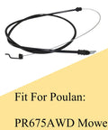 Drive Cable 582598601 Replacement fits Husqvarna LC221A Walk Behind Mower and Poulan Pro PR675AWD showcased on a white background.