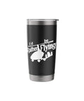 Gyrocopter Gyroplane Pilot Stainless Steel Insulated Tumbler with 'I'd Rather Be Flying' design for gyroplane enthusiasts
