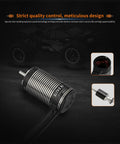 2250KV Sensored Brushless RC Car Motor for 1/8 Scale Monster Trucks, IP67 Waterproof, showcasing meticulous design and components
